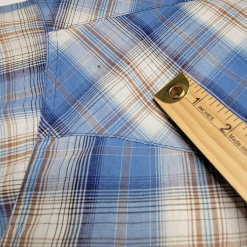 Wrancher by Wrangler Men's Short Sleeve Multicolor Plaid Snap Button Shirt (3XL) - Picture 8 of 12