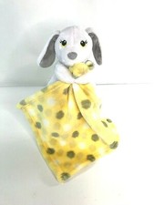 Little Beginnings Plush White Yellow Gray Puppy Dog Bunny Lovey Security Blanket