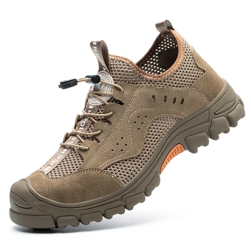 Scarpe Antinfortunistiche Uomo Estive Punta Acciaio Protezione Scarpe da Lavoro Traspiranti - Foto 31 di 32
