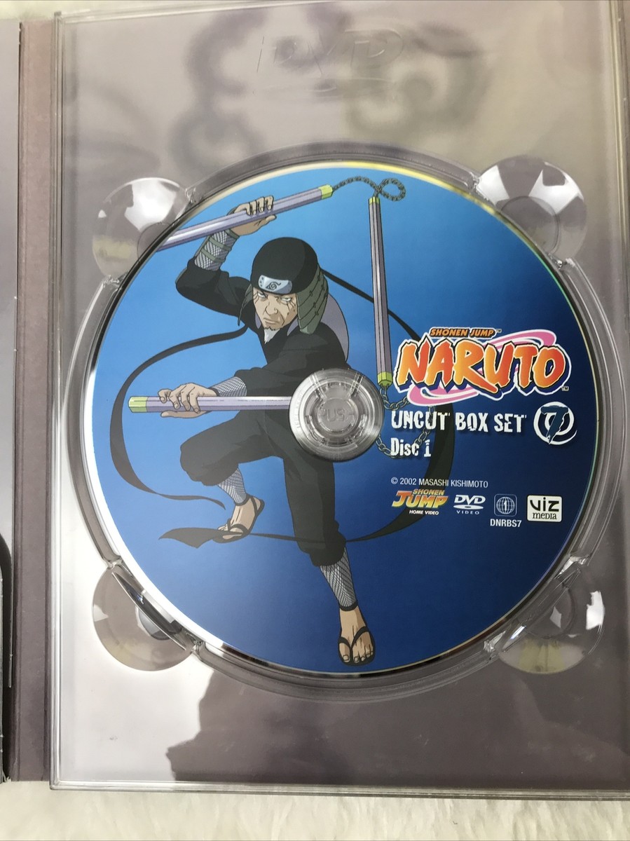 Naruto Uncut Box Set Vol. 7 (DVD 3-Disc Set) With Booklet Shonen