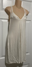 Cosabella Cheyenne L Lace Trim Chemise Made in Italy Moon Ivory T Back