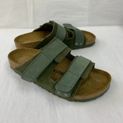 Birkenstock Men’s Size 43 US 10 Uji Nubuck-Suede Leather Sandals in Thyme s-l400.jpg main image 2