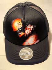 CHAINSAW MAN DENJI Trucker BallCap Adjustable MeshBack Hook/Loop Hat Adult/Teens