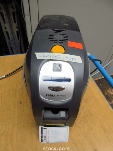 Zebra ZXP3 Plastic Color Card Printer Duplex WIFI LAN USB 35590 PRINTS BAD PRINT - Bild 1 von 6