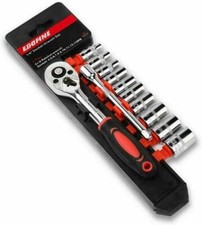 12PCS/Set 1/4 Inch Ratchet Socket Wrench Set ...