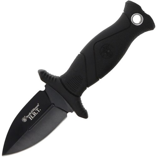 Smith & Wesson HRT Covert Mini Dagger Necklace/Boot Knife Black Fixed Blade New - Picture 2 of 16