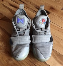 Nike PG 2.5 x PlayStation Shoes Youth Size 4.5 Light Up Grey Multi