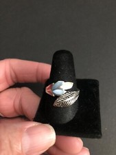 Sterling Silver Mother of Pearl Inlay ring