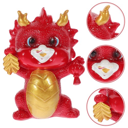 Dragon Ornament Car Dashboard Dragon 2024 Dragon Craft Chinese Zodiac New Year - Picture 5 of 9