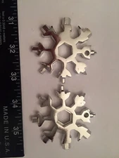 Two Stainless Snowflake Shape 18 In 1 Multi Tool Screwdriver US Fast Shipping!