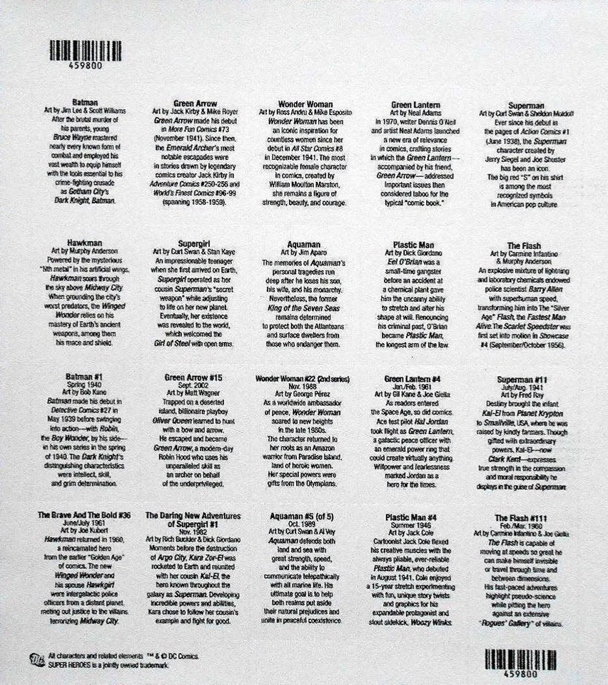 EE. UU. #4084 MNH M/S 2006 DC Aqua Plastic Man Flash Superman Batman Verde [Pos 1] Foto 2 de 2