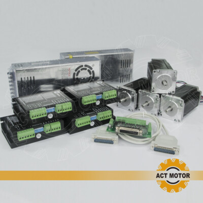 EU Free 4Axis Nema23 CNC 23HS2442 Stepper 4.2A 112mm 425oz-in ACT MOTOR GmbH