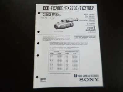 Original Service Manual Schaltplan Sony CCD-FX200E FX270E FX270EP