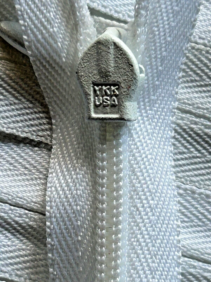 Lot 29 Long 20"~21" long WHITE Invisible-Conceal Closed End Zippers - Image 2 of 4