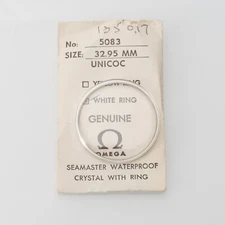 NEW Omega Watch Crystal Part # PZ 5083 Watchmakers 32.95mm New Old Stock (OME)