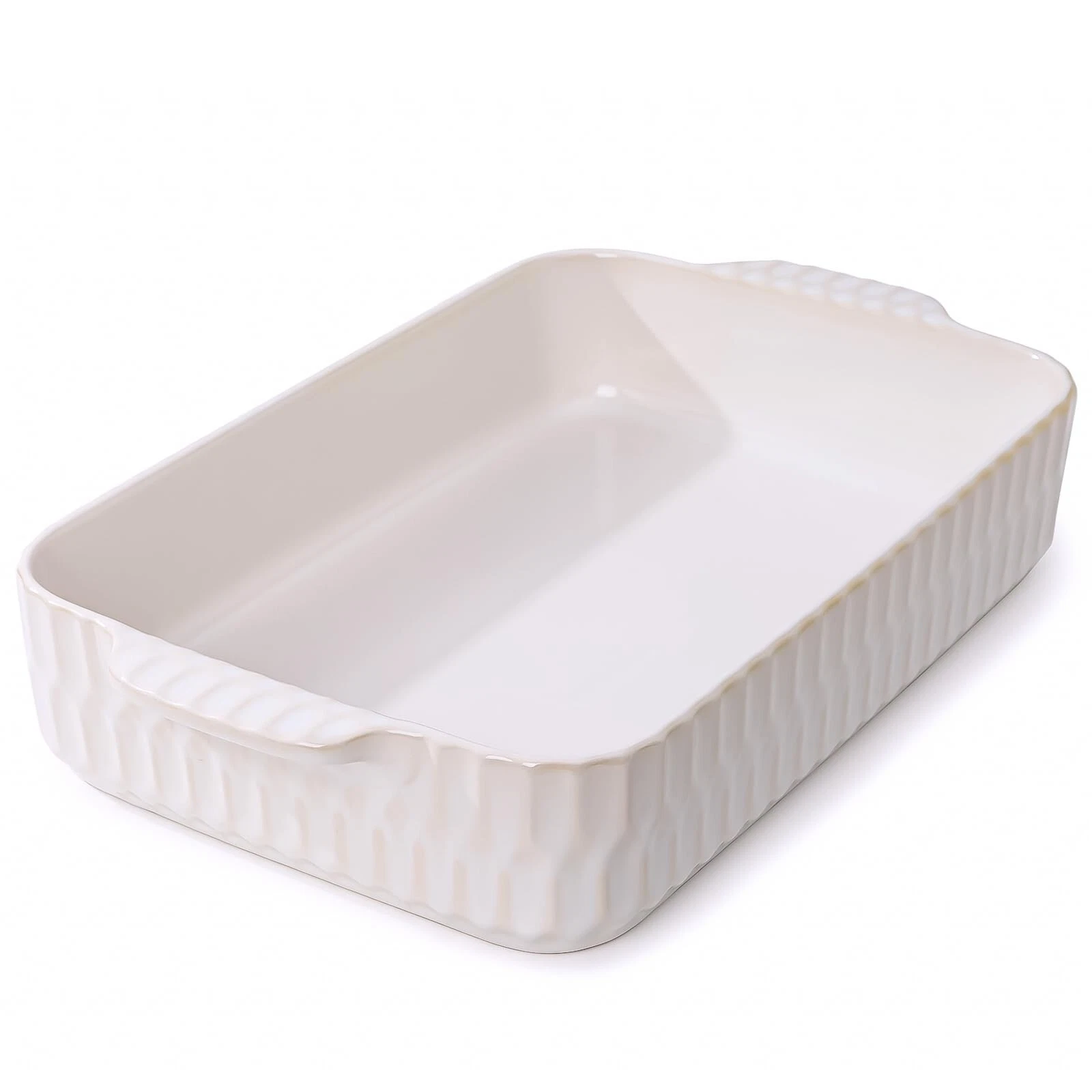 4.7QT Casserole Dishes for Oven, 9x13” Large Lasagna Pan, Ceramic Baking D