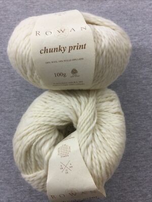 Rowan Chunky Print - 2 balls - 100g each - 0071 Cream - Wool