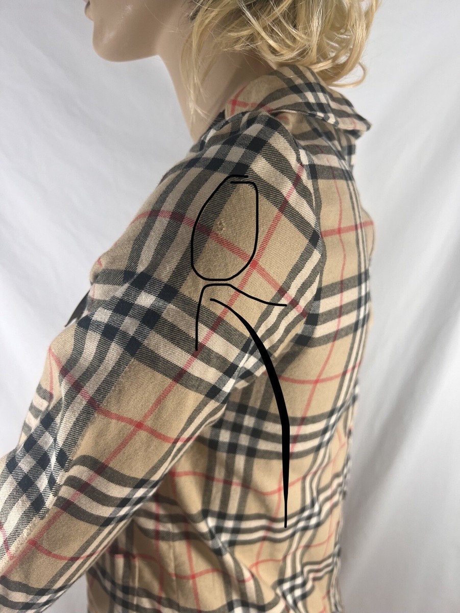 BURBERRY ロゴ スカート 14Y BURBERRY Beige Cotton Check Pattern Girl's Dress Marked as