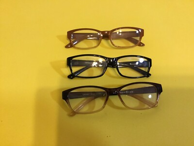 Lot of 3 Eyeglass Frames: 2pcs Max Studio and 1pcs Nine West