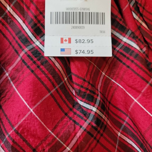 Gymboree 6-12 mo Holiday Traditions Silk Dupioni Red Plaid Dress NWT Retail 2011 - Picture 3 of 4