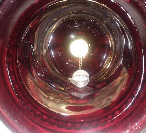 Avon Cape Cod 1876 Ruby Red Glass Dinner Bell - Picture 6 of 8