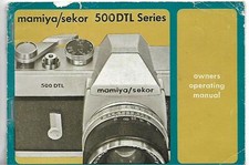 VINTAGE MAMIYA/SEKOR 500DTL SERIES CAMERA-OWNER'SOPERATING MANUAL