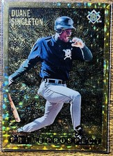 1995 BOWMAN #255 DUANE SINGLETON PRIME PROSPECT GOLD FOIL MILWAUKEE BREWERS NMMT