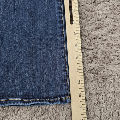 American Eagle Jeans Women 0 Boot Cut Kick Low Rise Dark Wash Stretch 23x31 - Picture 6 of 13