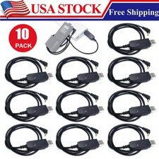 10 BL-5L 3800mAh Battery USB Charger Cable For BaoFeng UV-5R UV-S9 PLUS Radio