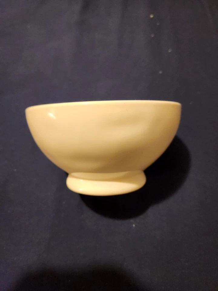 RAE DUNN Blanco Amarillo Interior GOMINOLAS Caramelo Cereal Helado Cuenco... Foto 2 de 4