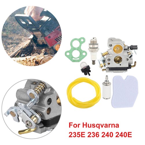 Carburetor For Husqvarna 235E 236 240 240E Chainsaw Carb Kit 545072601 574719402 - Picture 2 of 13