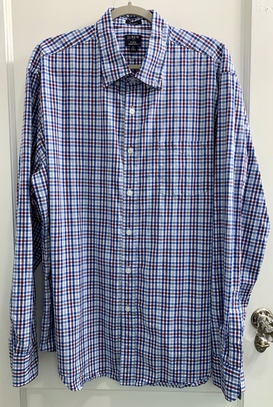 MENS J. CREW L/S BUTTON DOWN SHIRT SIZE XL.