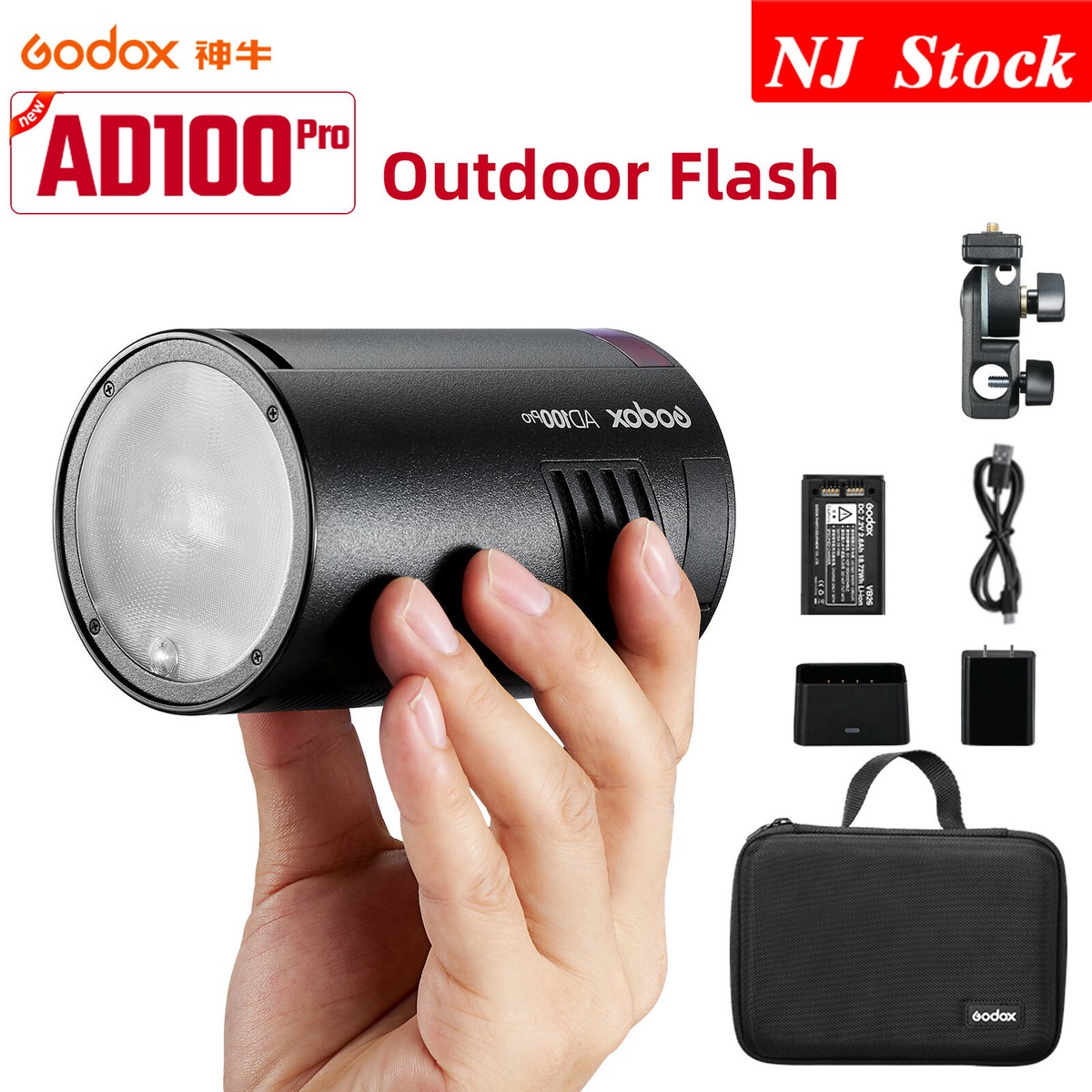 US Godox AD100Pro TTL Pocket Flash For Sony Nikon Canon Fuji US Godox AD100Pro TTL Pocket Flash For Sony Nikon Canon Fuji