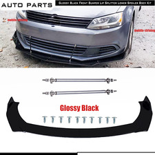 Front Bumper Lip Spoiler Splitter Bod Kit Strut Rod For Vw Scirocco R-line Front Bumper Lip Spoiler Splitter Bod Kit Strut Rod For Vw Scirocco R-line
