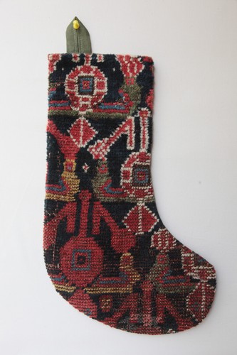 Medias 6X18, medias vintage hechas a mano, medias de alfombra antiguas, medias de Navidad - Imagen 2 de 6