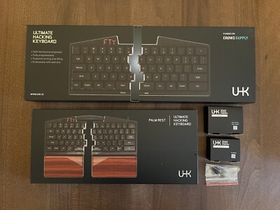 Ultimate Hacking Keyboard UHK 60 v1 (US-ANSI), Trackball, Key Cluster, Palm Rest