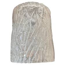 1970s Mitte des Jahrhunderts Modern Frosted Murano Glass Rectangular Wall Sconce