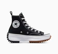 Converse Run Star Hike High Sneakers Black White 3-12Size-166800C Expeditedship!