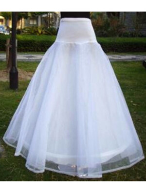 Damen bodenlanger Hochzeit Petticoat langer Unterrock für Kostüm Halloween