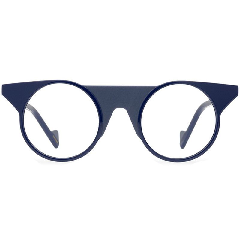 Geometric Glasses Unique Style Round Acetate Eyeglasses Frame Brillengestell