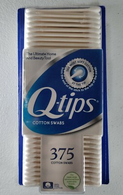 Q-tips Cotton Swab 375 ct  the most soft cotton at the tip new sealed packaging