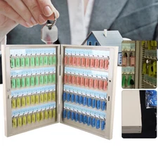 80 Key Lock Box Storage Safe Cabinet Wall Mount Organizer Holder Car Dealers NEW