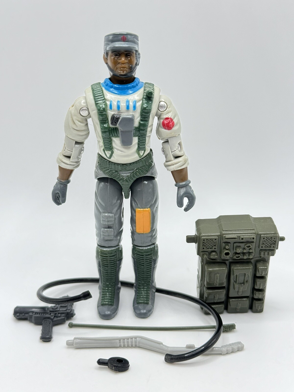 GI Joe 1990 Stretcher (Missing Sled/Windshield) Vintage Hasbro Action Figure