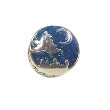 Pandora Disney Aladdin & Jasmine Magic Carpet Enamel & SS .925 Charm 798039ENMX