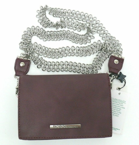 BCBG Generation Studded Crossbody Clutch Small PLUM NWT $108 - Picture 4 of 5