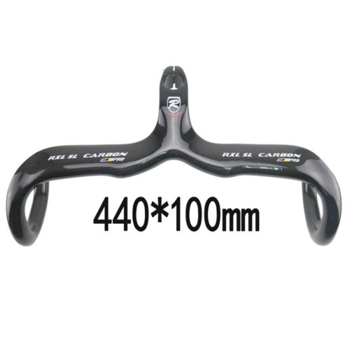 Integrated Carbon Bicycle Handlebar Road Race Bike Drop Bar 28.6mm 400/420/440mm - Picture 9 of 48