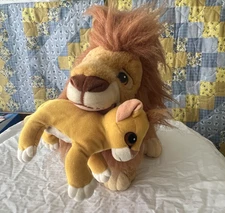 Disney - The Lion King - Mufasa & Simba Vintage Stuffed Animal