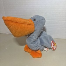 Vintage Ty Beanie Baby Scoop the Pelican 1996 Rare / Retired