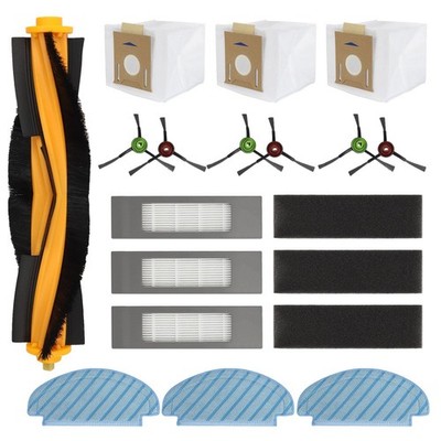 19 PCS Accessories Kit for ECOVACS DEEBOT N10 PLUS/ T9+/ N8 Yellow, Black 
