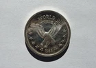 Vintage 1985 Silver Round with Eagle | 1oz .999 Fine Silver | World Trade Unit